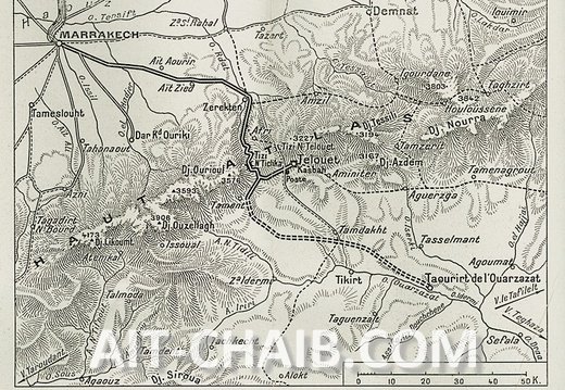 1928. إقامة الجنرال ستيج في تلوات عند الكلاوي